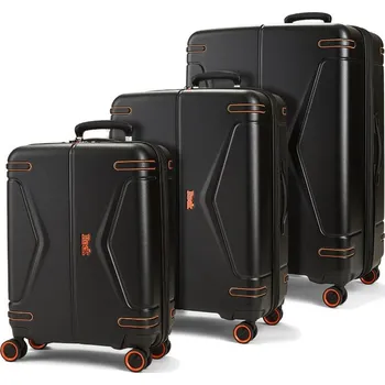 Sada cestovních kufrů ROCK Genesis - černá
