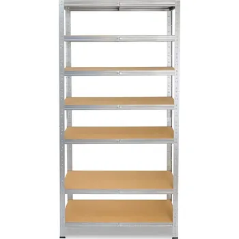regál meets-ecommerce UG Kovový regál 230x80x50, 5-7 polic barva: pozink, počet polic: 7 polic