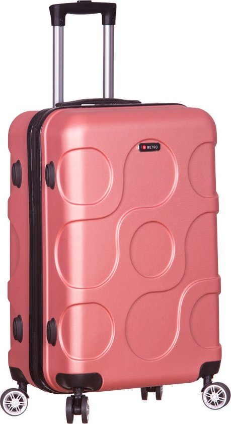 Plastový kufr METRO LLTC4 M - růžová