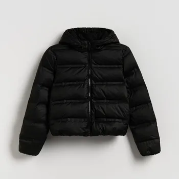 Dívčí bunda Reserved - Prošívaná péřová bunda - černý - 218EX-99X - 218EX-99X-158