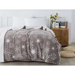 XPOSE® Mikroplyšová deka JON s beránkem - šedá 140x200, Mikroplyš s beránkem + Prodloužená možnost vrácení zboží do 50 dnů