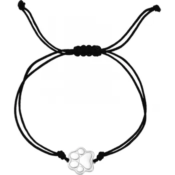 Náramek Olivie Provázkový náramek TLAPKA 9669 Ag 925; ≤1,4 g.