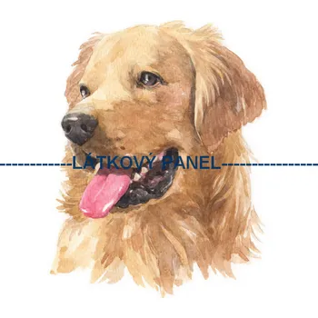 Látkový panel - Pes - PS-91 Velikost: 30x30cm, Materiál: Mikroplyš