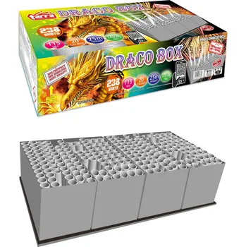 Zábavní pyrotechnika PROFI SLOŽENÝ OHŇOSTROJ DRACO-BOX 238 RAN 1/1