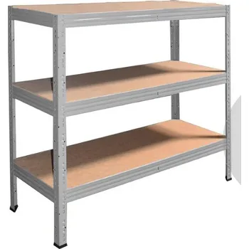 regál meets-ecommerce UG Kovový dílenský regál 115x120x40, 3-4 police barva: pozink, počet polic: 3 police