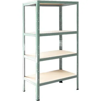 regál meets-ecommerce UG Policový regál 200x100x45, 4-7 polic barva: zelená, počet polic: 4 police