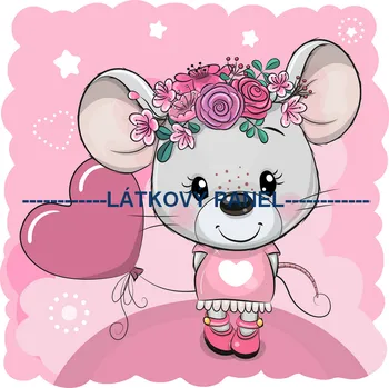 Látkový panel - Dětský - DE-38 Velikost: 30x30cm, Materiál: Mikroplyš