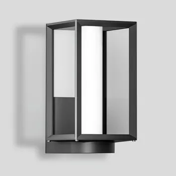 Venkovní osvětlení BEGA 31079 BEGA venkovní nástěnné svítidlo ve tvaru hranaté lucerny LED Barevná úprava: grafitová