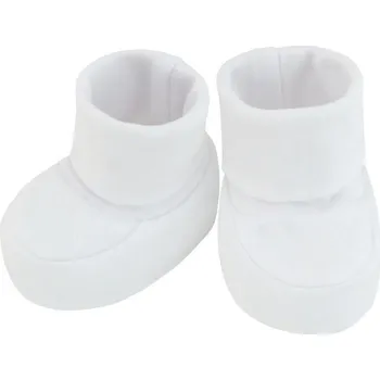 Chlapecké bačkory bavlněné bílé bačkůrky pro miminka Esito velikost uni