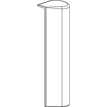 Příslušenství k oknu MACO krytka falc.křídl.díl sp.ložiska AS/PVC/DTuni bez ÜV, bílá RAL 9016,pravá