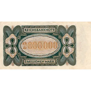 Tinktur.cz Německá bankovka 2 millionen Mark 1923, Pěkná