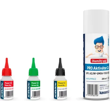 RC vybavení Kavan Power CA Pack KAV56.9955.CZ sada lepidel