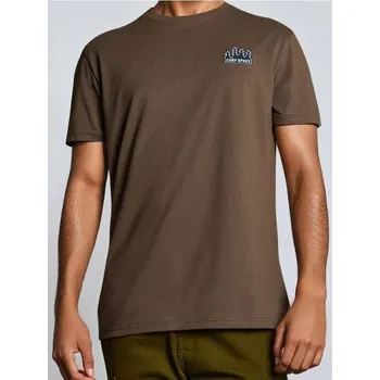 Sinsay - Tričko s krátkým rukávem - hnědá - 846GP-84X - 846GP-84X-XS