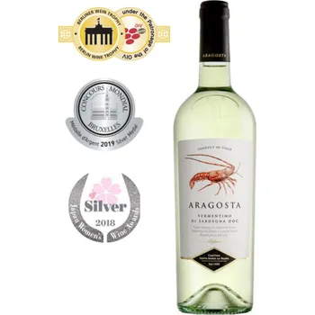 Víno Cantina Santa Maria La Palma ARAGOSTA VERMENTINO DI SARDEGNA D.O.C. suché bílé 2023 12 % 0,75 l (holá lahev)