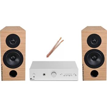 Hi-Fi systém AQ audio set P5 - Pro-ject Maia S3 silver + AQ L 39 dub + reprokabel AQ 625 2x 2,5mm2