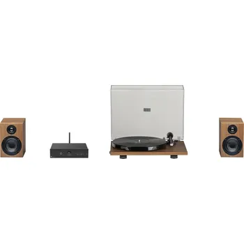 Gramofon Pro-Ject STEREO SET E PHONO - Minimalistický audio systém s gramofonem, dřevo