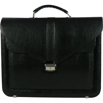 Pánská aktovka Aktovka REAbags 7173B - černá / nikl