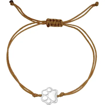 Náramek Olivie Provázkový náramek TLAPKA 9671 Ag 925; ≤1,4 g.