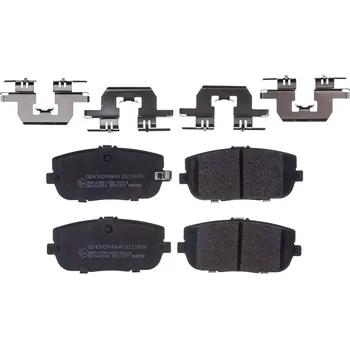 Brzdová destička Sada brzdových destiček, kotoučová brzda DENCKERMANN B111609