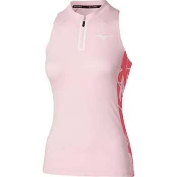 Dámské tričko Dámské sportovní tričko Mizuno Daybreakers Printed Tank(W) / Barely Pink Velikost: XS