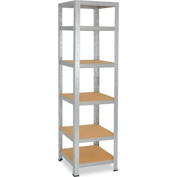 regál meets-ecommerce UG Kovový regál 180x40x23, 4-6 polic Povrchová úprava: pozink, počet polic: 4 police