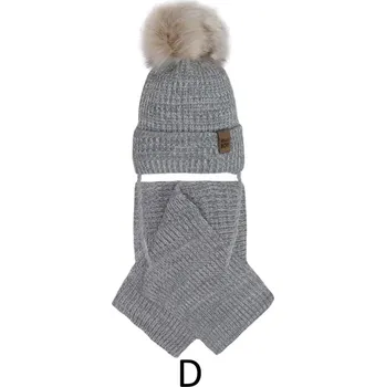 Čepice AJS Chlapecká čepice a šál 42415 barva: šedé