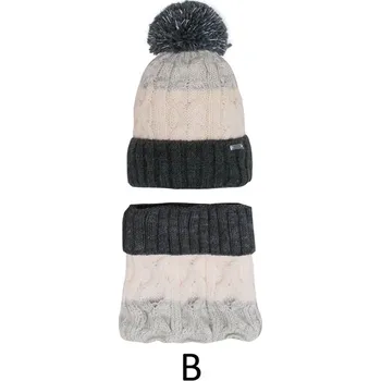 Čepice AJS Čepice s nákrčníkem 44-490 barva: šedá