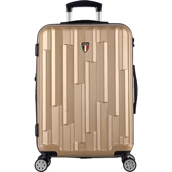 Plastový kufr TUCCI Riflettore L - béžová