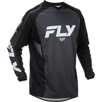Moto dres Motokrosový / enduro dres FLY RACING F-16 barva černá/bílá (spolehlivé oblečení na motokros za férovou cenu)