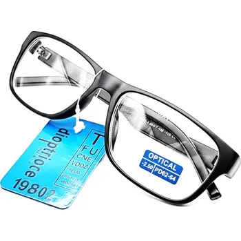 Brýle na čtení Dioptrické brýle na dálku SURGLASS DE LUXE, mínusové -2.50 dioptrie, černé plastové unisex rámečky (dioptrické brýle -2,5 | brýle na dálku | mínusové brýle | brýle pro krátkozraké | černé brýle | plastové brýle | unisex brýle | levné dioptrické brýle |)