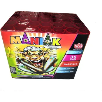 Zábavní pyrotechnika BATERIE VÝMETNIC MANIAK 35 RAN 1x1