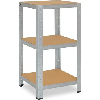 regál meets-ecommerce UG Kovový regál 115x40x30, 3-4 police barva: zelená, počet polic: 3 police