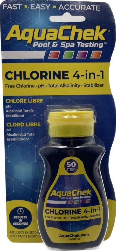 TESTOVACÍ PROUŽKY - AquaChek chlorine 4v1