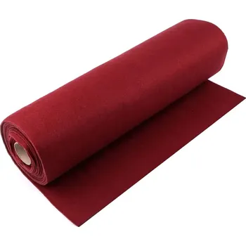 Dekorační plsť šíře 41cm metráž - bordó - 0,5m