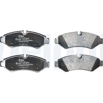 Brzdová destička Sada brzdových destiček, kotoučová brzda DELPHI LP3549