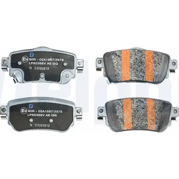 Brzdová destička Sada brzdových destiček, kotoučová brzda DELPHI LP5036EV