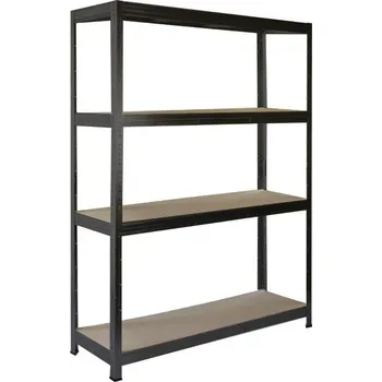 regál meets-ecommerce UG Kovový dílenský regál 180x130x45, 4-7 polic barva: antracitová, počet polic: 4 police