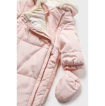 Kojenecké oblečení Mayoral Overal z mikrovlákna 2624/60 béžový, růžová Velikost: 18 měsíců, 86 cm, barva: růžová