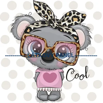 Látkový panel - Dětský - DE-05 Velikost: 20x20cm, Materiál: Mikroplyš