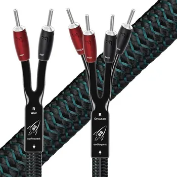 Audio kabel Audioquest Rocket 88 SBW - 2,5 m - reproduktorové kabely Single-BiWire, banánky stříbrné