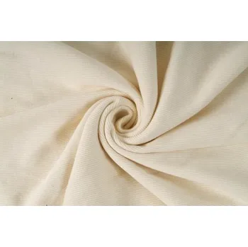 Úplet RIB, náplet, patent, hrubší žebrování, vanilka, látky, metráž