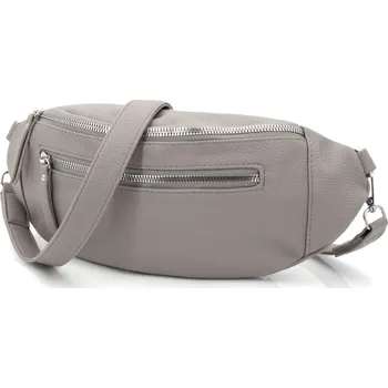 Kabelka Jennifer Jones Stylová dámská crossbody ledvinka šedá 3153