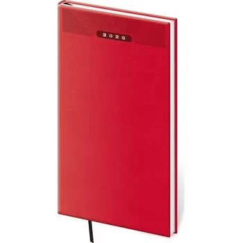 Diář Týdenní kapesní diář 2026 Print Classic - červený