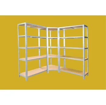 regál meets-ecommerce UG Regálový systém 180x180x60, 15-18 polic barva: šedá, počet polic: 15 polic