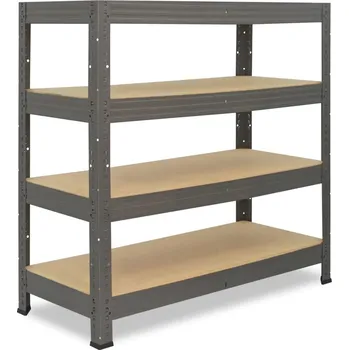 regál meets-ecommerce UG Kovový dílenský regál 90x110x40, 2-4 police barva: modrá, počet polic: 2 police