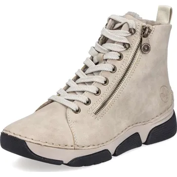 Dámské kozačky Dámská kotníková obuv RIEKER 45920-60 béžová W5 38