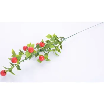 umělá květina Umělá větvička PLASTOVÉ KULIČKY červené