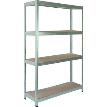 regál meets-ecommerce UG Policový dílenský regál 200x120x50, 4-7 polic barva: zelená, počet polic: 4 police