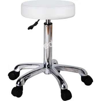 Pedikérské křeslo MedHelp Taburet na pedikúru bílý - 1023A