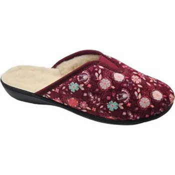 Dámské polobotky Dámské domácí pantofle Adanex 29840 vyteplené vlnou červená 39